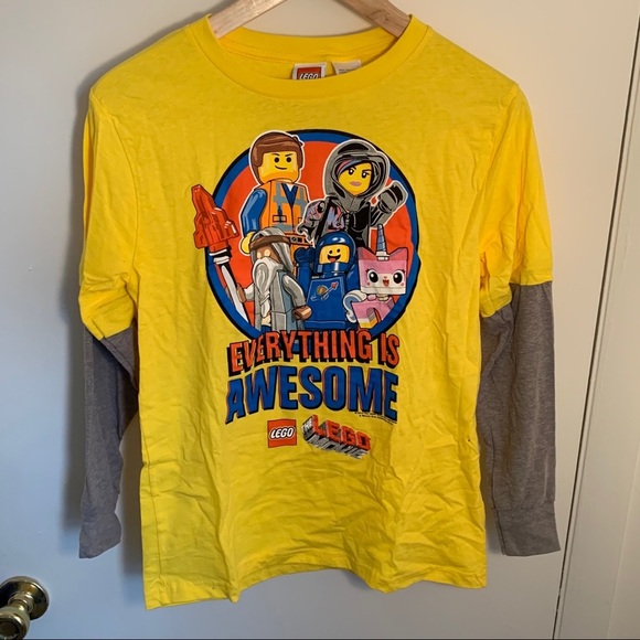 NWOT Twofer Shirt Lego Movie Everything is Awesome - Picture 2 of 3